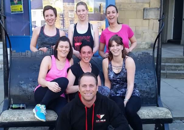 Olly Dial and the six bootcampers - Claire Skene, Nicky Jarockyj, Yasmin Blades, Patricia Gonzalez-Pineiro, Jamie Milligan and Hayley Dodd - who will take on the Tough Mudder event this weekend.