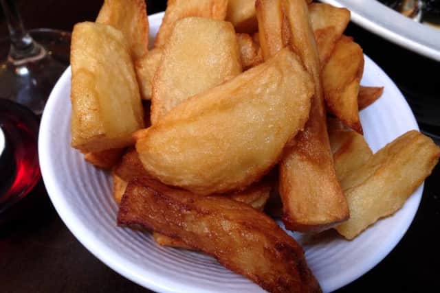 Chips at Seaton Lane Inn, Seaton, near Seaham, County Durham.