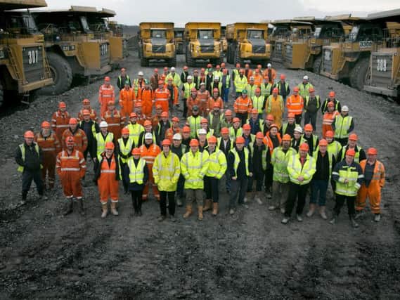 Members of the team at Banks' Shotton mine.