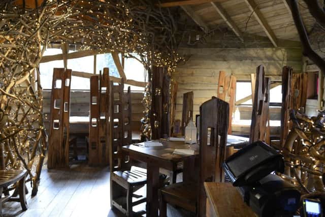 Inside the Treehouse at The Alnwick Garden.