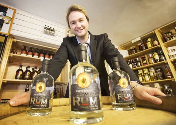 Paul Stephenson with the new White Knight rum.