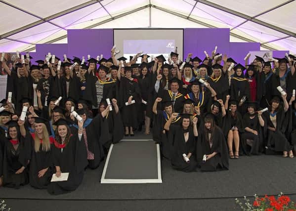 Northumberland College graduates celebrate their success.