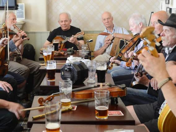 An informal music session in the Turk's Head. Picture by Jane Coltman