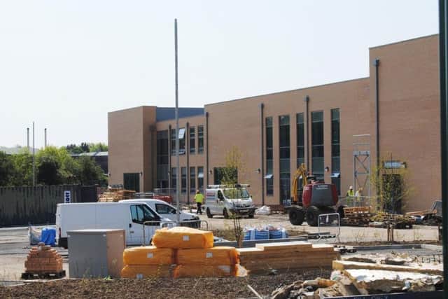 The new Duchess's Community High School takes shape on the Greensfield site in Alnwick.