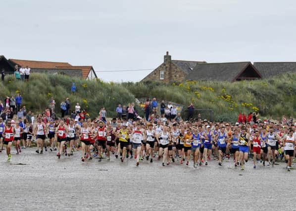 The start of the annual Coastal Run at Beadnell with the runners heading to Alnmouth. Picture by Jane Coltman
