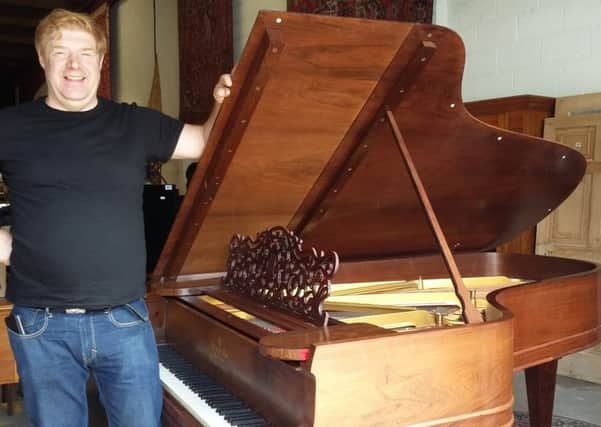 Nigel Blagburn with the piano.