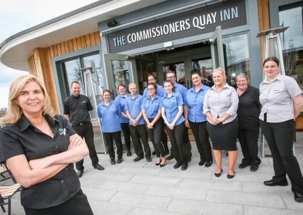 Staff at The Commissioners Quay In at Blyth.