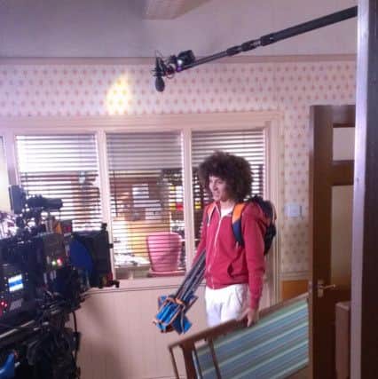 Miles Butler-Hughton, who plays Tyler, during filming for series five of The Dumping Ground at the set in Loansdean, Morpeth.