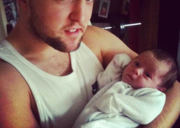 Lewis Little with his son Tyler.