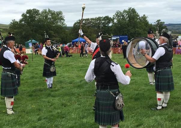 The Rothbury Highland Pipe Band performed at the Simonside Country Fair. Picture by Tom Kirkwood