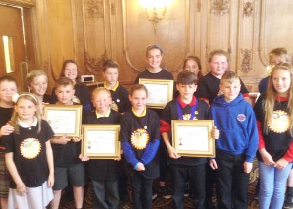 Well done to St Michael's CE First School, Rota kids who took part in a special lunch with the Alnwick Rotary Club at the White Swan in Alnwick, and were awarded with a special citation for the huge effort to support others less fortunate then themselves. They were amazing.
