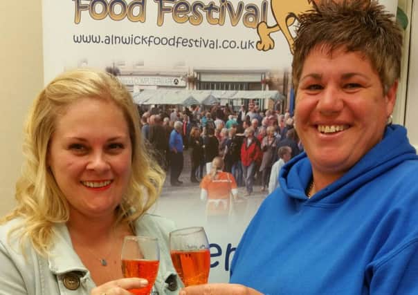 Mel Corn and Dawn Watts from Alnwick Food Festival.