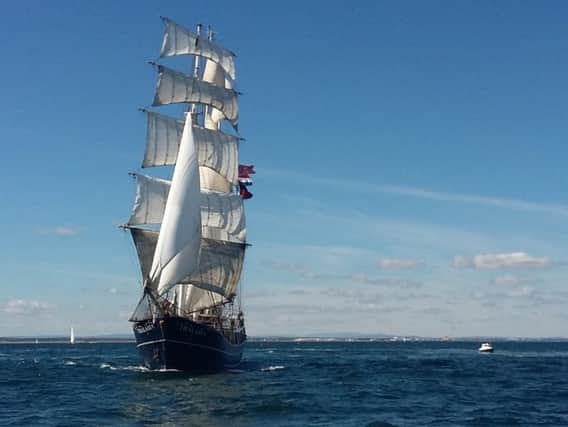 One of the Tall Ships in the Parade of Sail.