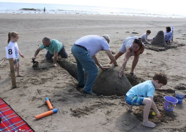 The sandcastle competition at Hauxley Fun Day. Picture by Bartle Rippon