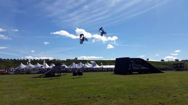 Glendale Show 2016 - Action from the motocross demonstration by Jamie Squibb Freestyle.