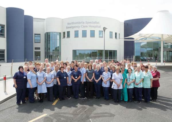 Staff at the emergency care hospital in Cramlington.