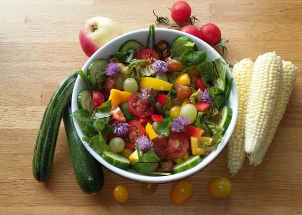A salad, courtesy of the summer garden. Picture by Tom Pattinson.