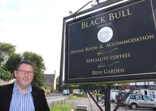Karl Crane, who is restoring Lowick's historic pub, the Black Bull, is also building a trades directory of people who can help do work locally.