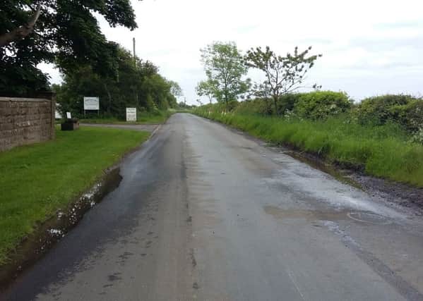 The main road leading into Newton-by-the-Sea. The car park is planned just down the road to the right of the picture.