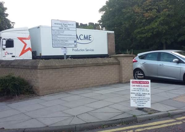 One of the car parks along Greenwell Road has been closed for seven days.
