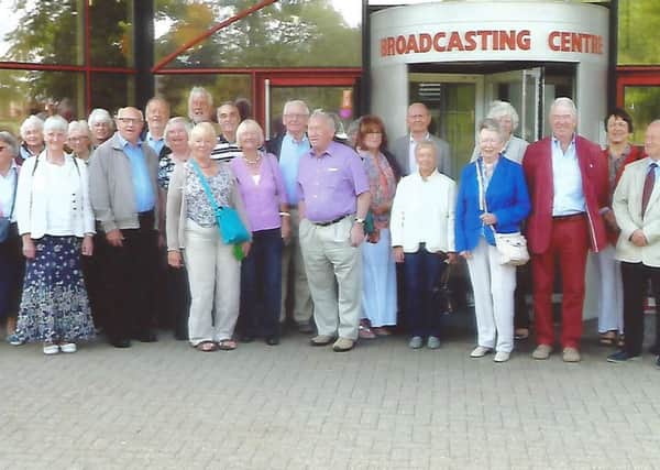 Alnwick Probus group at our July outing to the BBC studio in Newcastle.