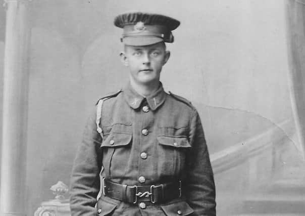 Hugh Ross, killed at the Battle of the Somme on September 15, 1916.