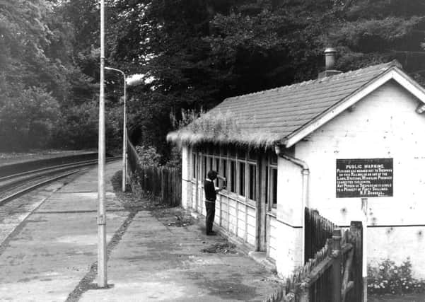 Wetheral station on the Tyne Valley line being prepared for re-opening in 1981.