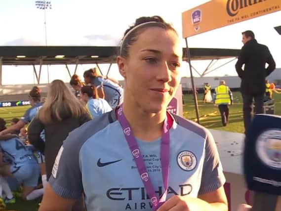 Lucy Broze talks to Manchester City TV after their Continental Cup victory.