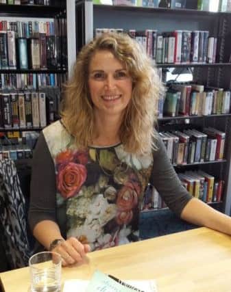 Caroline Roberts at a library event.