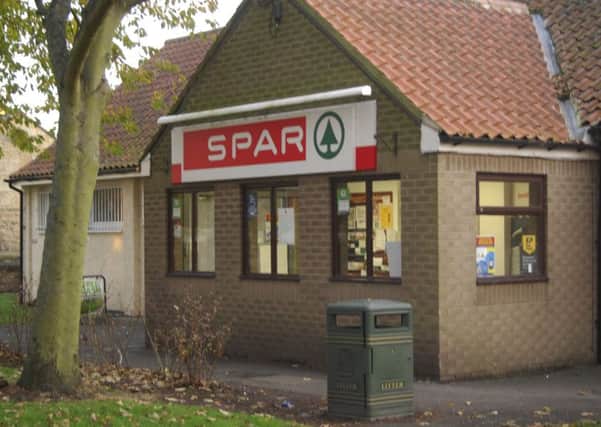 The former Spar shop in Longhoughton.
