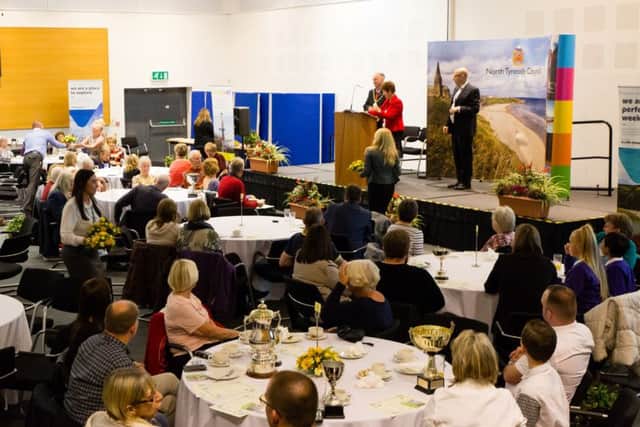 Mayor Norma Redfearn speaks during the North Tyneside in Bloom winners ceremony. Picture by Paul Nelson.