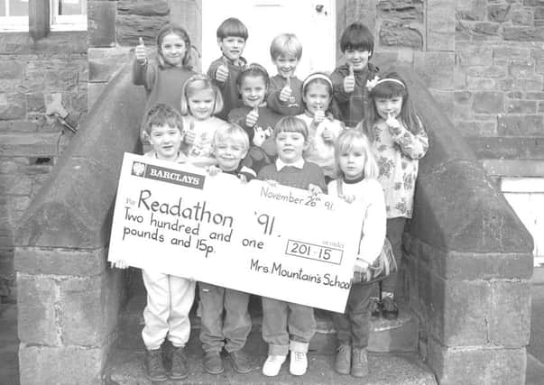 Remember when from 25 years ago, Alnmouth, Mrs Mountains School cheque