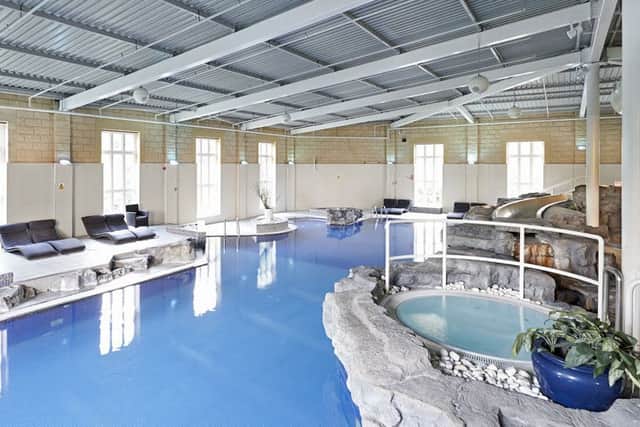 The pool area at Slaley Hall.