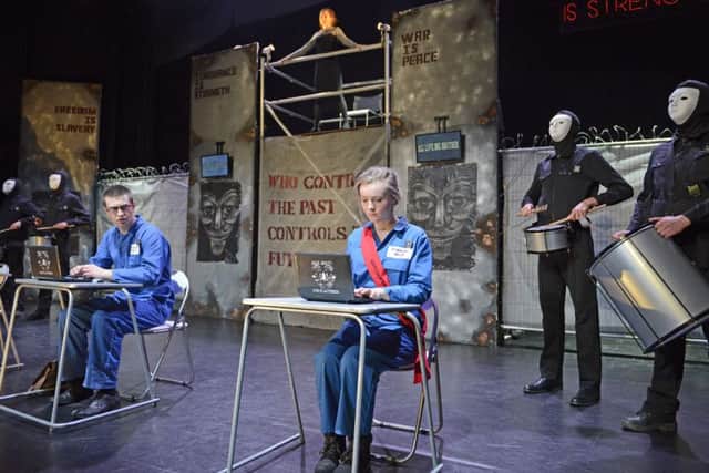Duchess Community High School stage George Orwell's 1984 at Alnwick Playhouse.
 Picture by Jane Coltman