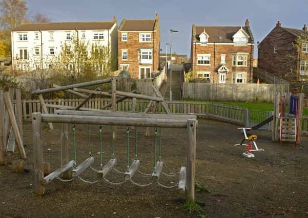The play area at Whitton View in Rothbury