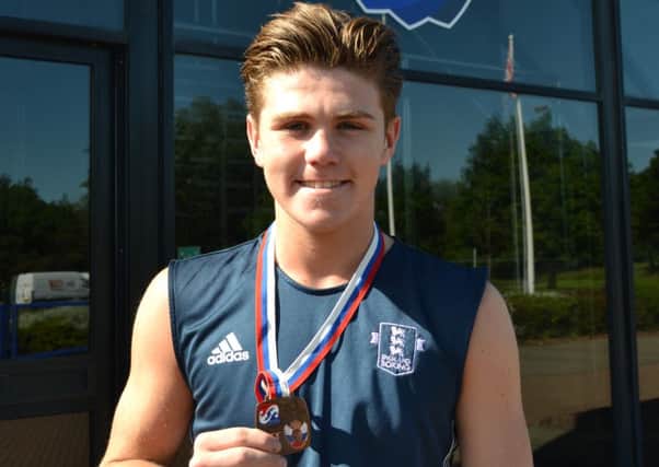 Ben Rees with his medal from the EUBC European Youth Championships.