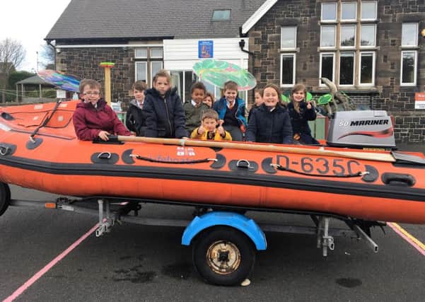 The children from Embleton's Vincent Edwards Primary SchooL enjoyed the visit from the lifeboat.