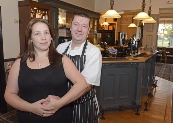 Rachel and Daniel Curtis at the Widdrington Inn, which has undergone a major refurbishment.  Picture by Jane Coltman.
