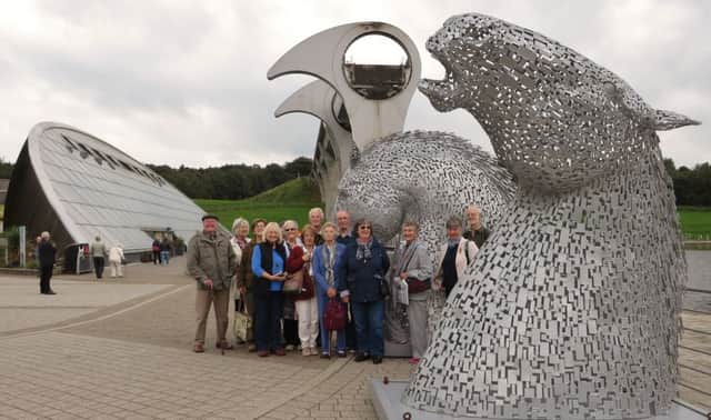 Every month, the 120 members of Wooler U3A have opportunities to visit an interesting variety of places and events with various interest groups. Barbara Rattcliff organises special outings, like the most recent one to The Kelpies and the Falkirk Wheel.