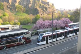 Princes Street in Edinburgh is now almost wholly given over to pedestrians and public transport.
