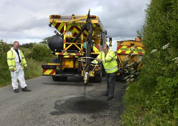 Northumberland County Council's jet-patcher machine for filling potholes. 
Picture by Jane Coltman