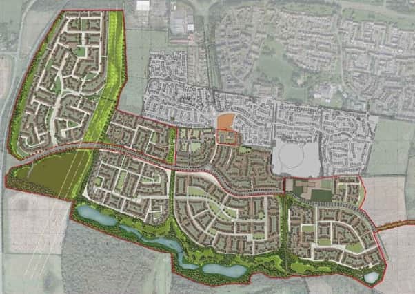 Plans for 1,500 new homes at Arcot Woods, Cramlington. Picture courtesy of Tom Keighley.