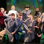 The principal actors in Alnwick Playhouse Youth Theatre's production of The Wizard of Oz.