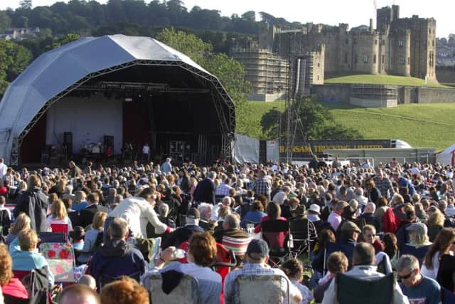 Crowds enjoy the Jools Holland concert in the shadow of Alnwick Castle in 2010. Picture by Jane Coltman