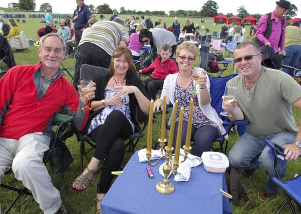 A stylish picnic at the 2010 Jools Holland concert. Picture by Jane Coltman