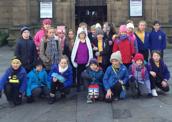 Year 4 pupils from St Michael's CE Primary School during their trip to Newcastle Cathedral.