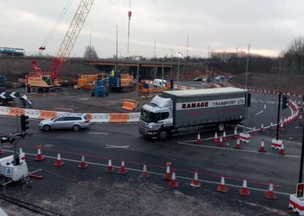 Work is underway to create a triple-decker roundabout at Silverlink's junction with the A19 and A1058 Coast Road.