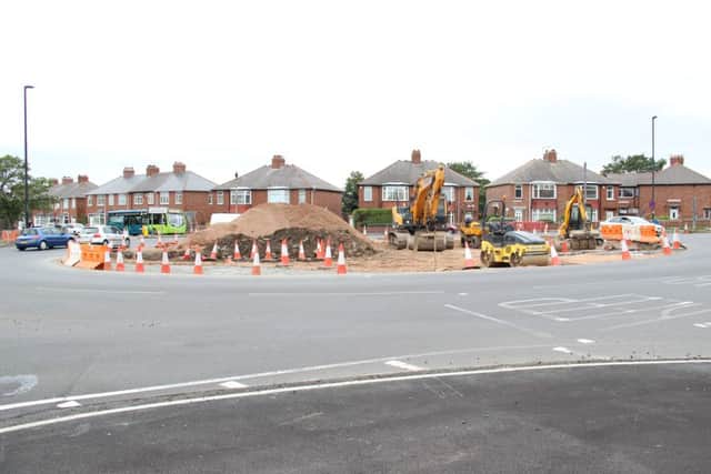 Billy Mill roundabout, at the end of the A1058 Coast Road, has been removed.