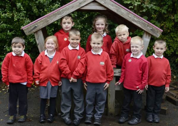 The reception class at Hugh Joicey CofE First School in Ford.
Picture by Jane Coltman
