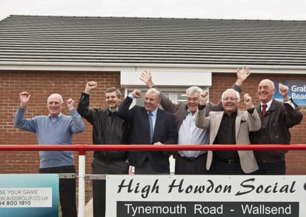 North Shields FC's new clubhouse opened by members of Newcastle United  1969 team, from left to right, John Twaddle, Mike Lister, Tony Casson, Malcolm Macdonald, Ron Tatum and Michael Morgan.